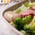 Sugarcane bagasse bamboo square disposable food container